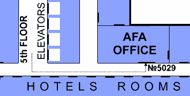 AFA office location in hotel